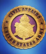 Custom 12" Wood US Army Civil Affairs Wall Tribute - FREE SHIPPING