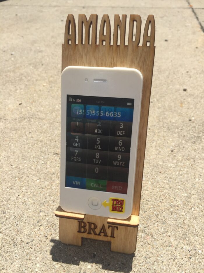 Customized iPhone 5 Stand - FREE SHIPPING - Name/Nickname/Word - Image 3