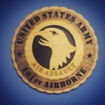 Custom 12" Wood US Army 101st Airborne Wall Tribute - FREE SHIPPING