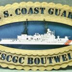 Custom 8x12" Wood US Coast Guard USS Boutwell Wall Tribute