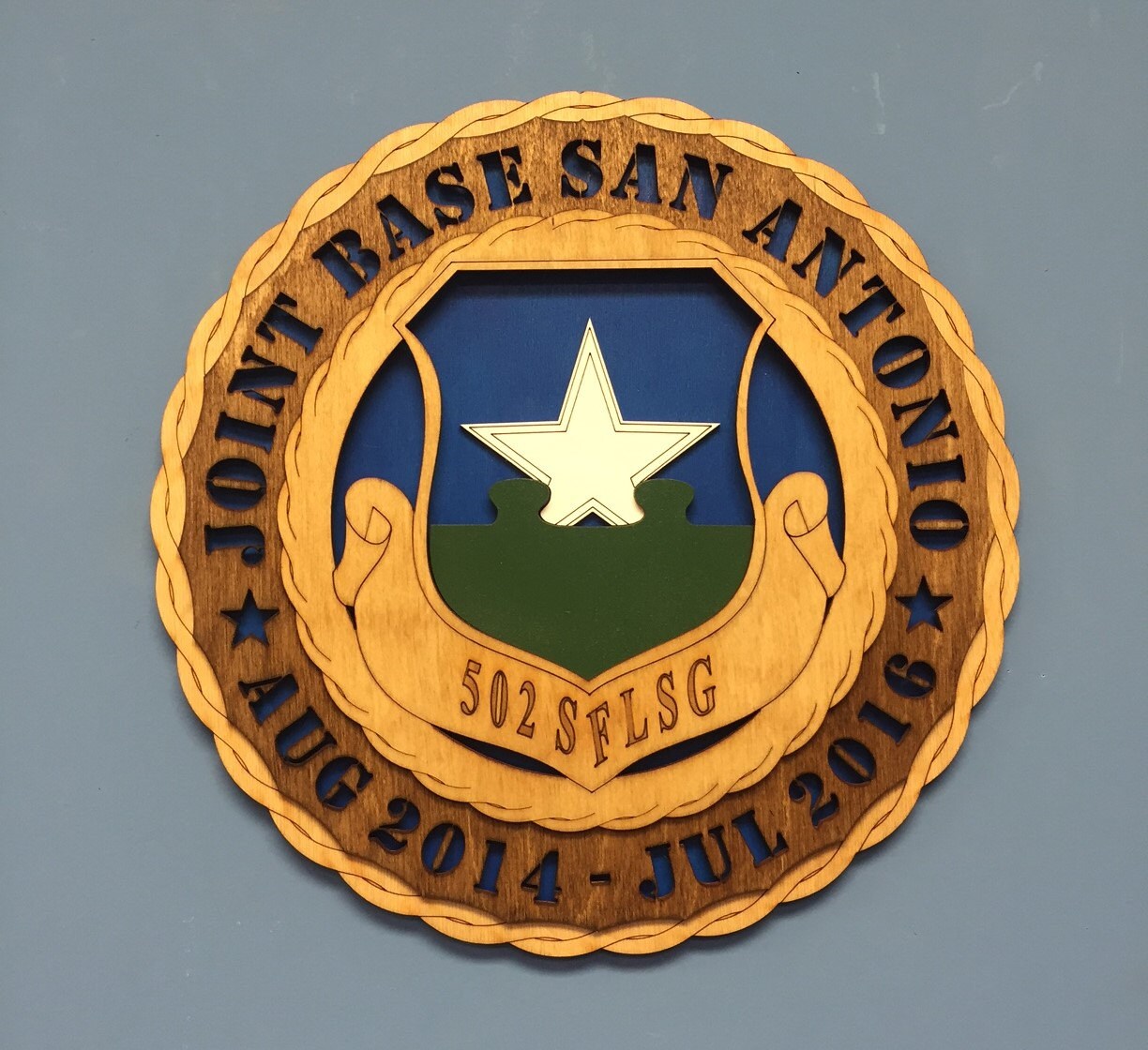 il_fullxfull.1052197583_aw58.jpg Custom 12" Wood 502 SFLSG Wall Tribute - FREE SHIPPING - Image 1