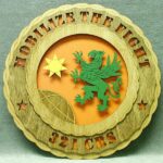 Custom 12" Wood U S Air Force 321st CRS Wall Tribute - FREE SHIPPING