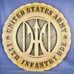 Custom 12" Wood US Army 11th Infantry Bde - Wall Tribute - FREE SHIPPING