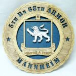 Custom 12" Wood US Army 5th Bn 68th Armor Mannheim - Wall Tribute - FREE SHIPPING