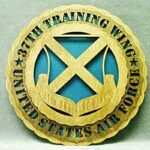 Custom 12" Wood Air Force 37th Training Wing - Wall Tribute - FREE SHIPPING