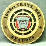 Custom 12" Wood US Army 1098th Transportation Det Wall Tribute - FREE SHIPPING