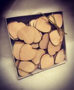 Custom 1.5 Inch x 1.5 Inch Wooden Craft Hearts - Pack of 75 - Image 3