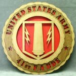 Custom 12" Wood US Army 41st Field Artillery Bde Wall Tribute - FREE SHIPPING