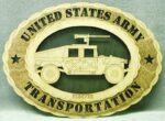 Custom 12" Wood US Army Transportation Humvee Wall Tribute - FREE Shipping
