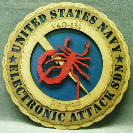 Custom 12" Wood Navy Electronic Attack SDN Wall Tribute - FREE SHIPPING!