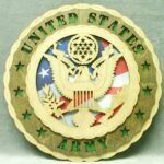 Custom 12" Wood US Military Spouse Wall Tribute - FREE SHIPPING - Image 2