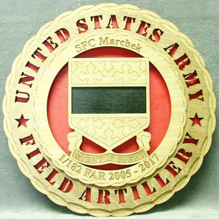 1/182 FAR Army Field Artillery Wall Tribute - Image 1
