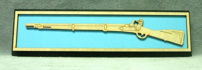Wood US Army Expert Infantry Badge Wall Tribute - Image 1