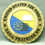 Custom 12" Wood US Air Force 345th Training Sq Wall Tribute - FREE SHIPPING