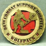 Custom 12" Wood US Army 86th Combat Support Hospital Wall Tribute - FREE SHIPPING