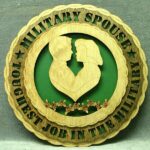 Custom 12" Wood US Military Spouse Wall Tribute - FREE SHIPPING