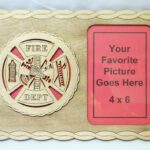 Custom 8x12" Firefighter Picture Frame - FREE SHIPPING