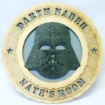 Custom 12" Wood Star Wars Darth Vader Wall Tribute - FREE SHIPPING