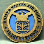 Custom 12" Wood US Air Force Iraqi Freedom Wall Tribute - FREE SHIPPING