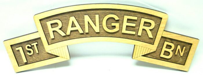 Large 18 inch Ranger Scroll 1st Bn - Image 1