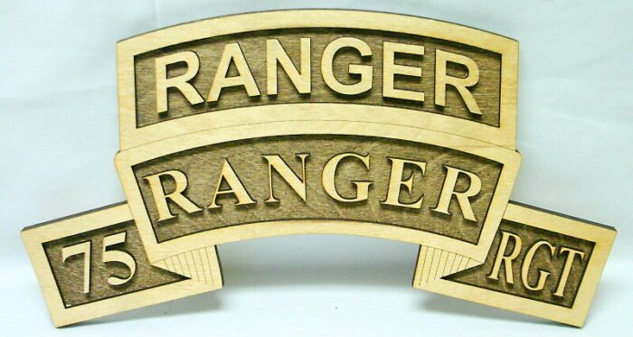 Large 18 inch 75th Ranger Tab/Scroll - Image 1