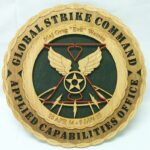 12" Wood US Air Force Global Strike Command Applied Capabilities Wall Tribute - FREE Shipping