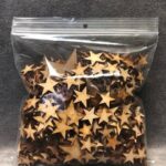 Random Assortment of Wooden Laser Cut Stars - FREE SHIPPING