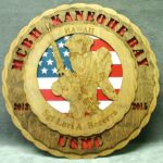 Custom 12" Wood Marine Corps Postal System Wall Tribute - FREE SHIPPING - Image 2