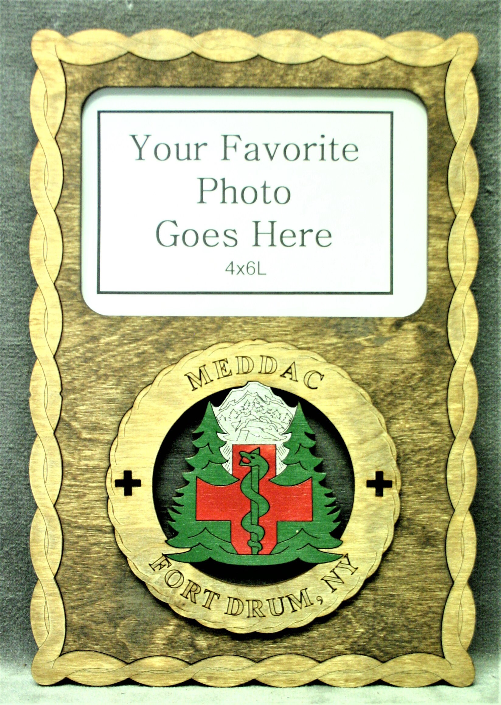 il_fullxfull.1698043727_sgvt.jpg Custom 8x12" Ft Drum, NY MEDDAC Picture Frame - Free Shipping - Image 1