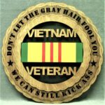 Custom 12" Wood Army Vietnam Ribbon Wall Tribute - FREE SHIPPING