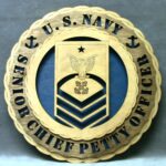 Custom 12" Wood US Navy Senior Chief Petty Officer Wall Tribute - Personalized - FREE SHIPPING
