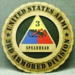 Custom 12" Army 3rd Armor  - Wall Tribute - FREE SHIPPING