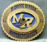 Custom 12" Masonic Riders with Logo Wall Tribute - FREE SHIPPING