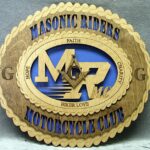 Custom 12" Masonic Riders with Logo Wall Tribute - FREE SHIPPING