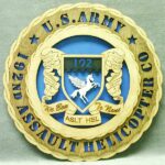 Custom 12" Wood US Army 192nd AHC Wall Tribute - Free Shipping