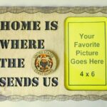 Home is where the Coast Guard Sends Us Picture Frame - FREE SHIPPING