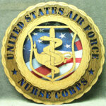 Custom 12" Wood US Air Force Nurse Corps Wall Tribute - FREE SHIPPING - Image 2