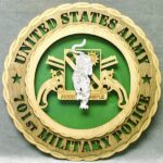 Army 701st MP Crossed Pistols Wall Tribute - FREE SHIPPING
