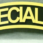 Large 18 inch Specialist Yellow and Black Tab