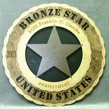 Army Bronze Star Wall Tribute - FREE SHIPPING