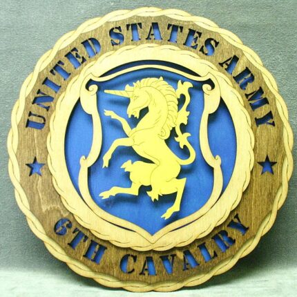 Army 6th Cavalry Wall Tribute - FREE SHIPPING