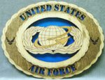 Custom 12" Wood US Air Force Personnel Wall Tribute - FREE SHIPPING