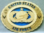 Custom 12" Wood US Air Force Craftsman Personnel Badge Wall Tribute - FREE SHIPPING
