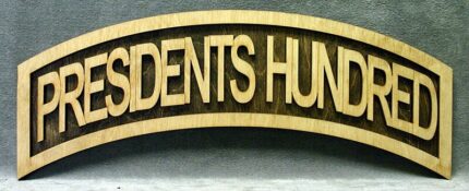 Large 18 inch Presidents Hundred Tab