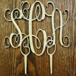 Monogram Cake Topper