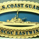 Custom 12" Wood Ship USCGC Eastwind Wall Tribute - Free Shipping