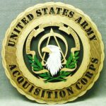 Custom 12" Wood Acquisition Corps Wall Tribute - FREE Shipping