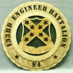 Custom 12" 133rd Engineer Bn Wall Tribute