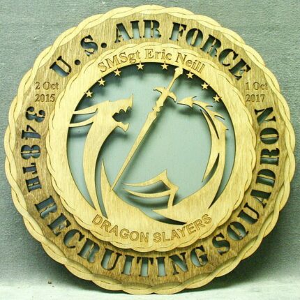 Custom 12" 348th Recruiting Sdn Wall Tribute