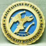 Custom 12" Air Force 860th Air Maintenance Squadron Wall Tribute